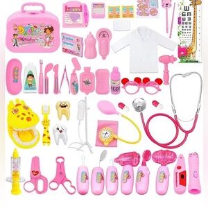 Pretend Doctor/Dentist Medical⚕️Toy w Electronic⚡️Stethoscope🩺& 48Pc